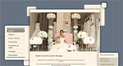 Desktop Screenshot of desiree-mariage.com