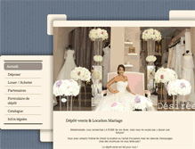 Tablet Screenshot of desiree-mariage.com